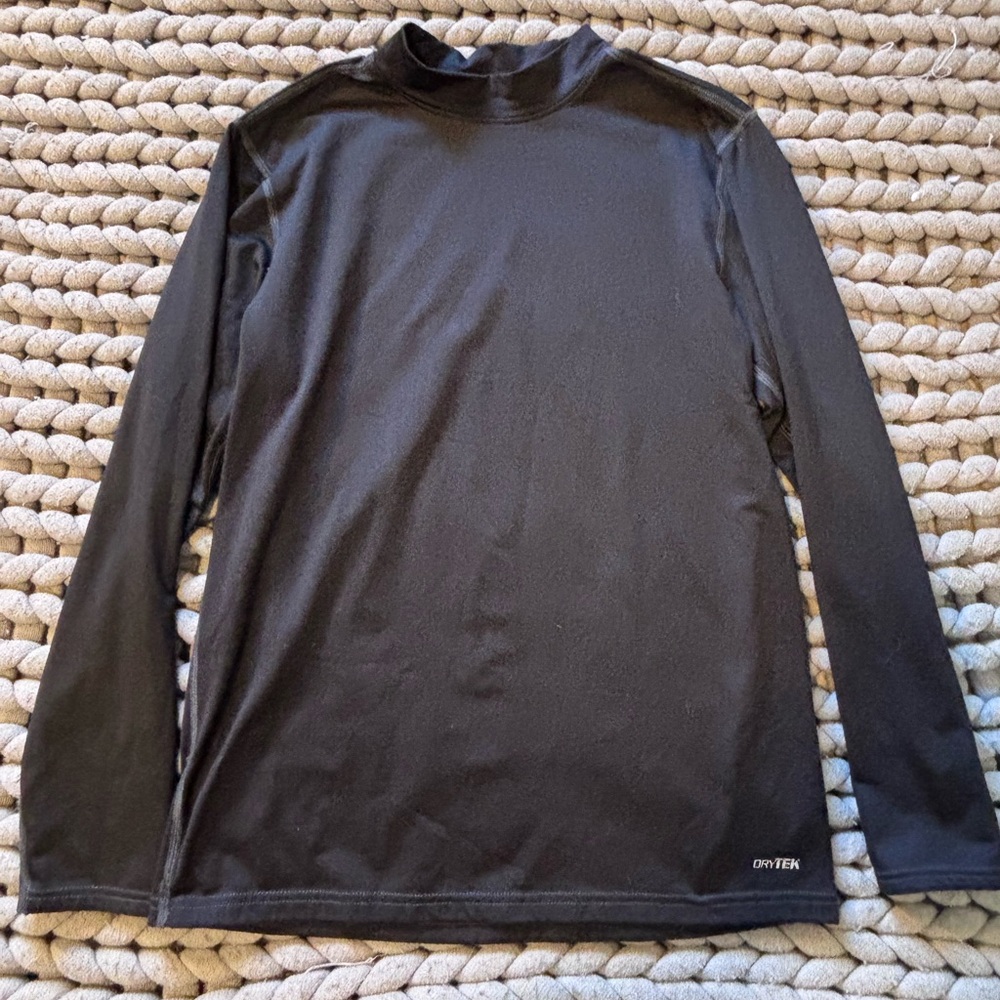 tek gear Black Mock-Neck DryTek Performance Tee